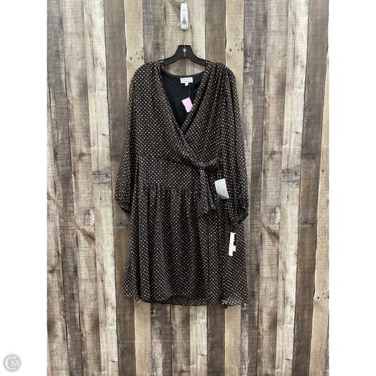 Dress Casual Midi By Signature By Robbie Bee In Black, Size: 16