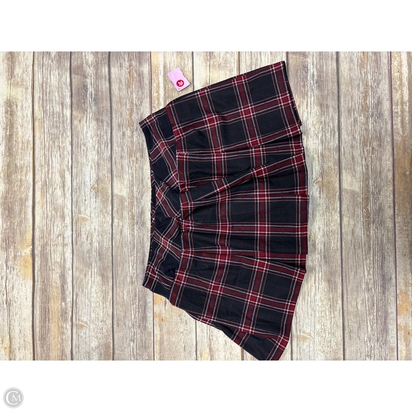 Skirt Mini & Short By Cme In Plaid Pattern, Size: Xxl