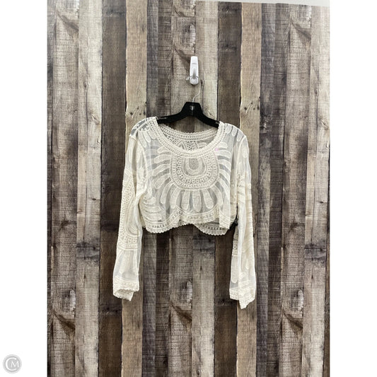 Top Long Sleeve Basic By Cmf In Cream, Size: S