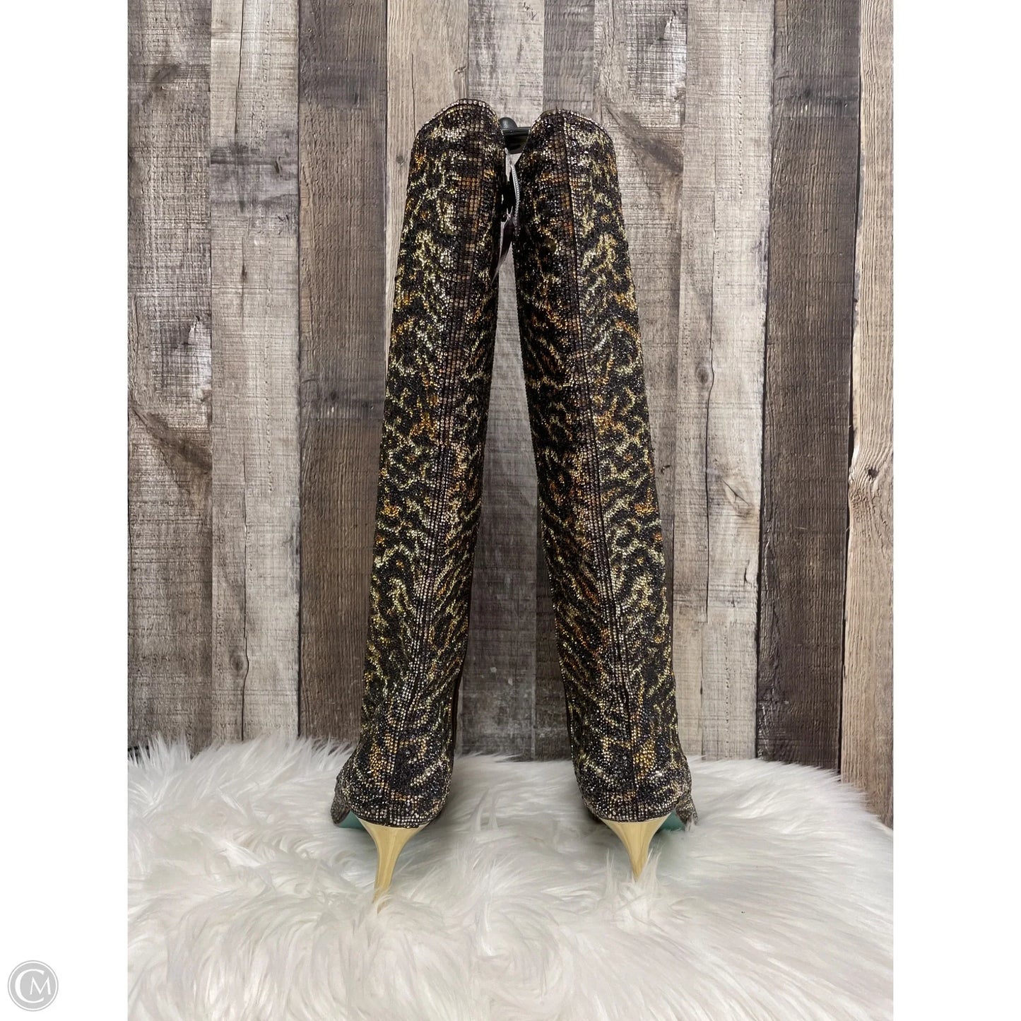 Boots Mid-calf Heels By Betsey Johnson In Brown, Size: 9