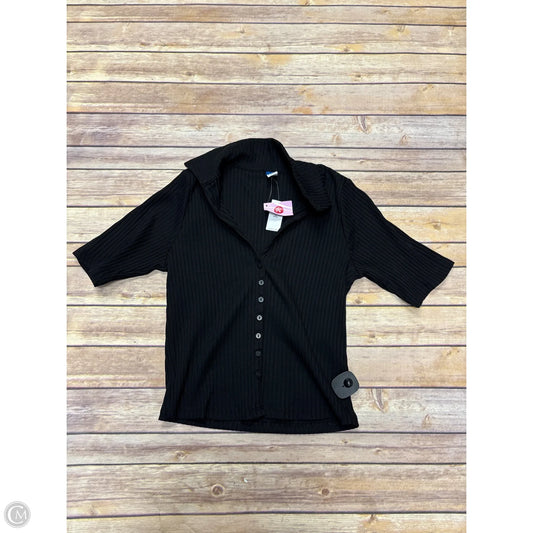 Top Short Sleeve By Old Navy In Black, Size: M