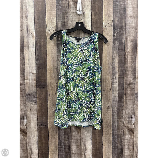 Top Sleeveless By J. Jill In Green, Size: M