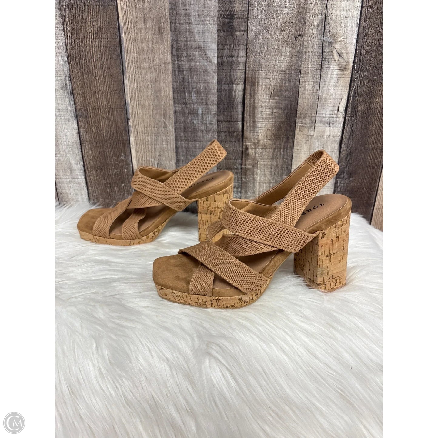 Shoes Heels Block By Torrid In Brown, Size: 7.5