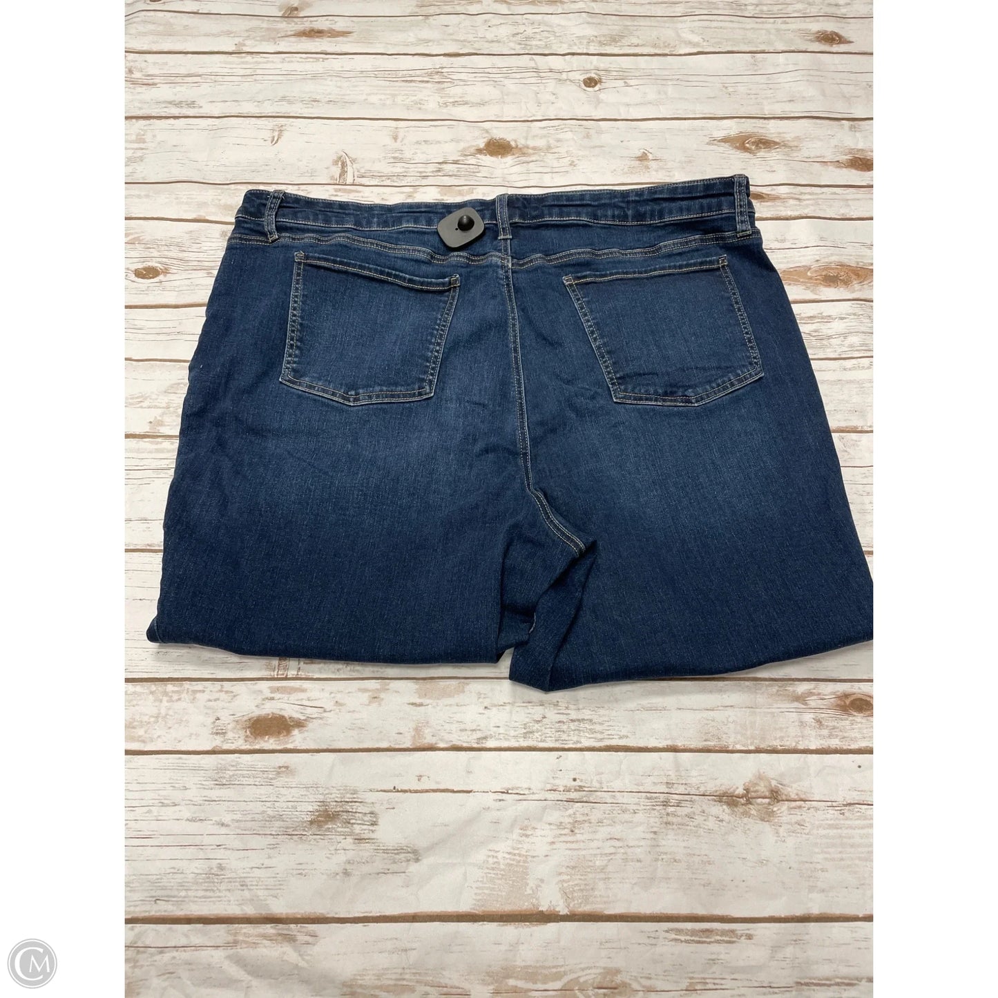Jeans Straight By Arula In Blue Denim, Size: 22