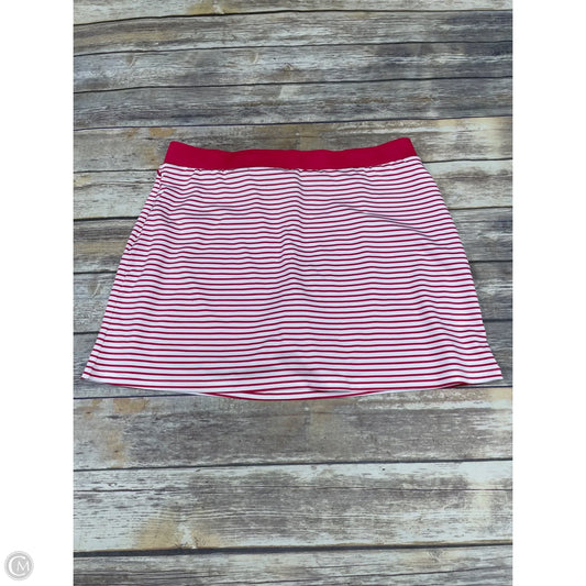 Skirt Mini & Short By Chicos In Striped Pattern, Size: Xl