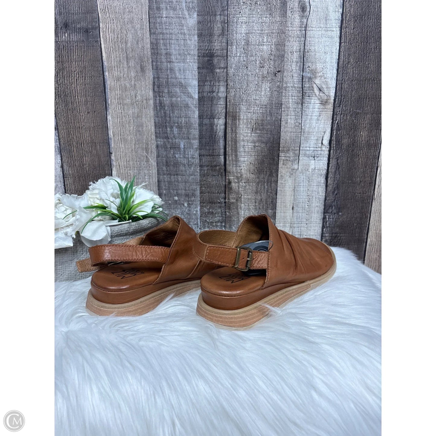 Sandals Heels Platform By Miz Mooz In Brown, Size: 7