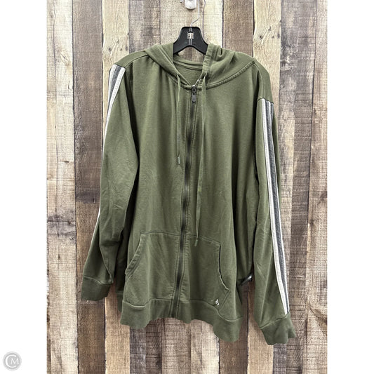 Athletic Jacket By Torrid In Green, Size: 3x
