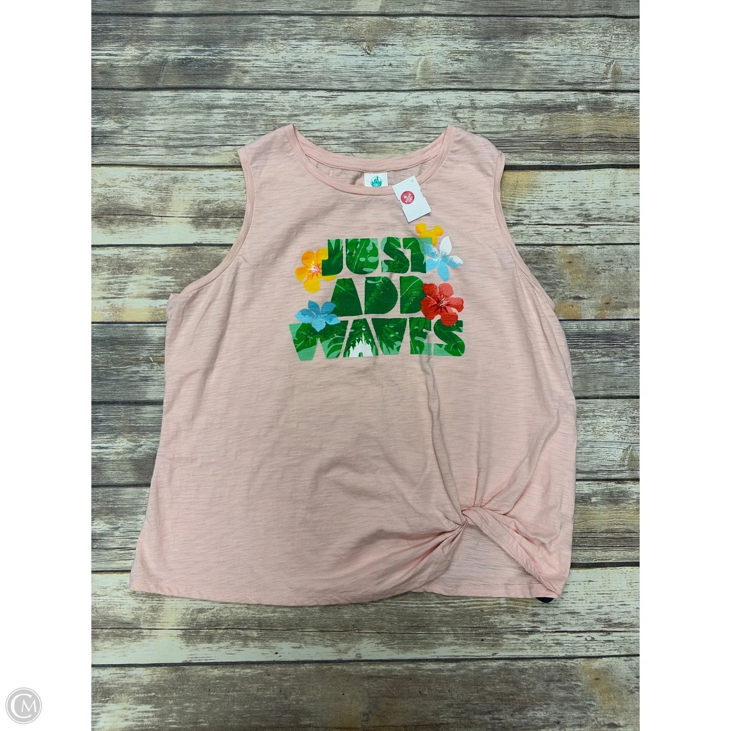 Tank Top By Disney In Pink, Size: 1x