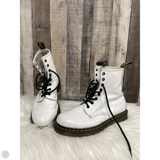 Boots Leather By Dr Martens In White, Size: 8
