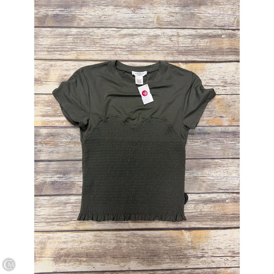 Top Short Sleeve By Kirious In Green, Size: M