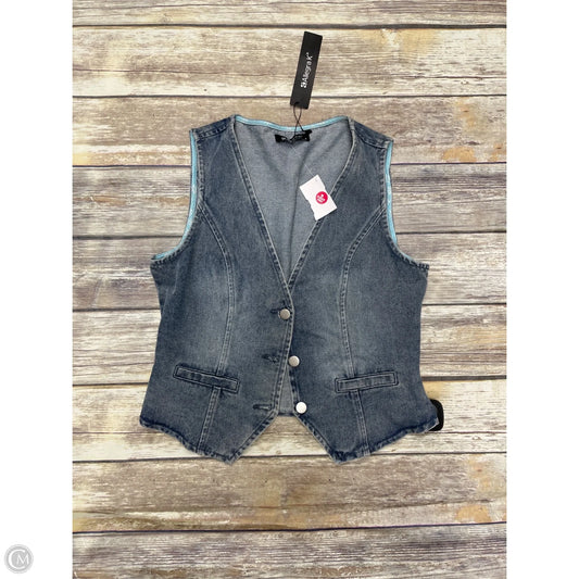 Vest Other By Allegra K In Blue Denim, Size: S