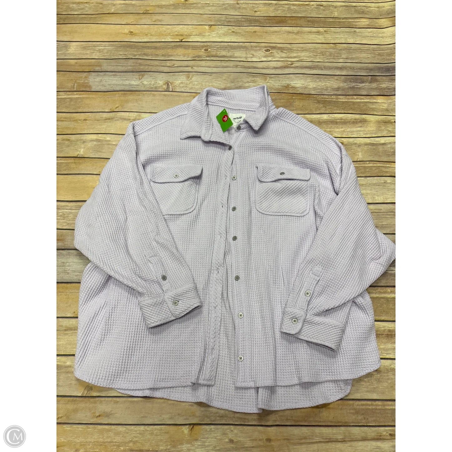 Top Long Sleeve By Aerie In Purple, Size: Xl