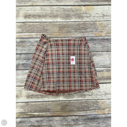 Skirt Mini & Short By Altard State In Checkered Pattern, Size: S