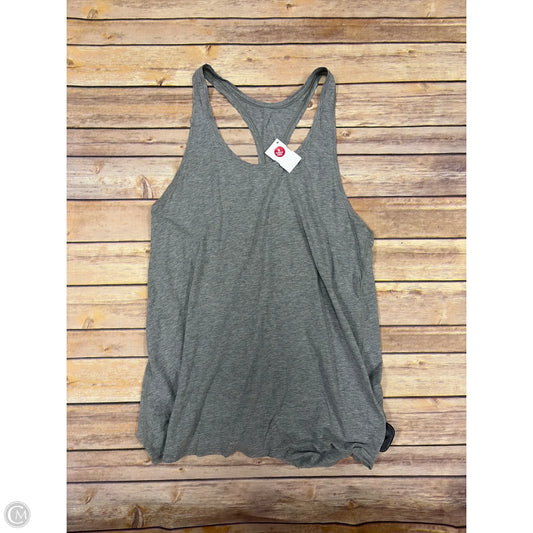 Athletic Tank Top By Lululemon In Grey, Size: L