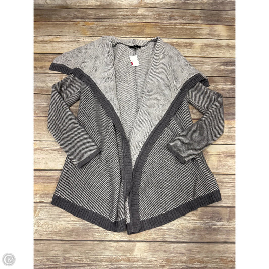 Sweater Cardigan By Ann Taylor In Grey, Size: S