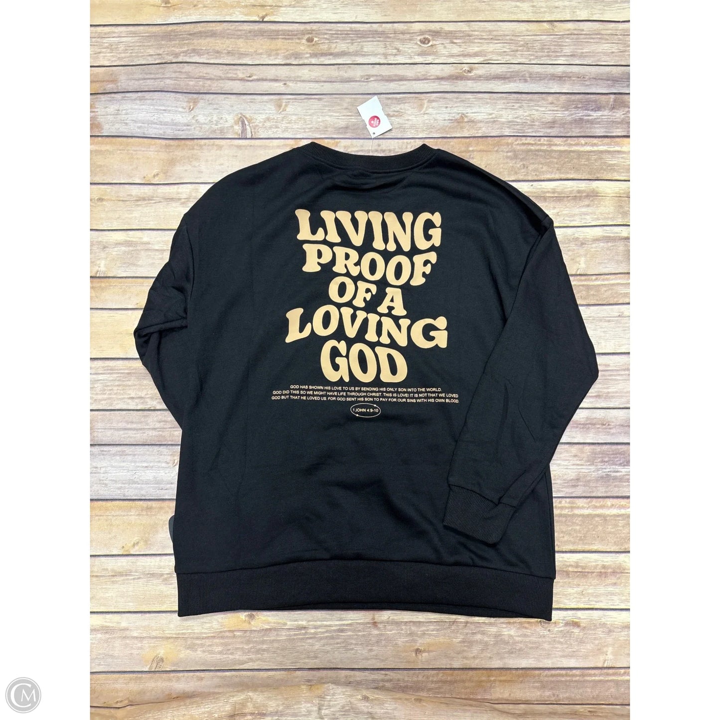 Top Long Sleeve By Clothes Mentor In Black, Size: M