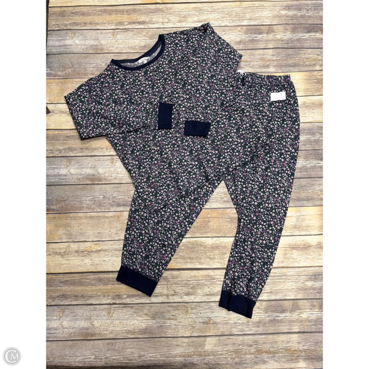Pajamas 2pc By Lc Lauren Conrad In Floral Print, Size: 1x