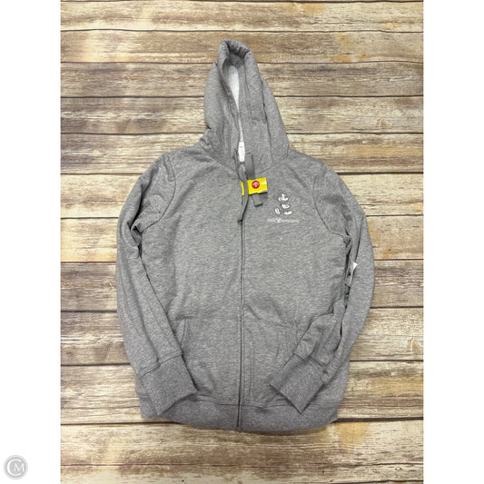 Jacket Faux Fur & Sherpa By Disney In Grey, Size: S