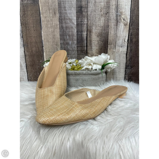 Sandals Heels Block By A New Day In Tan, Size: 11