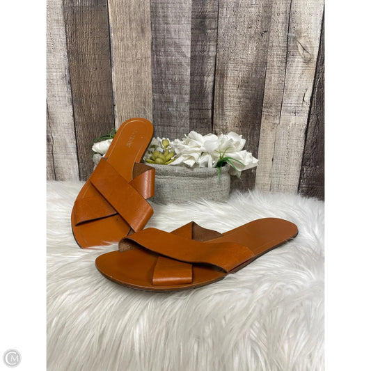Sandals Flip Flops By J. Crew In Brown, Size: 10