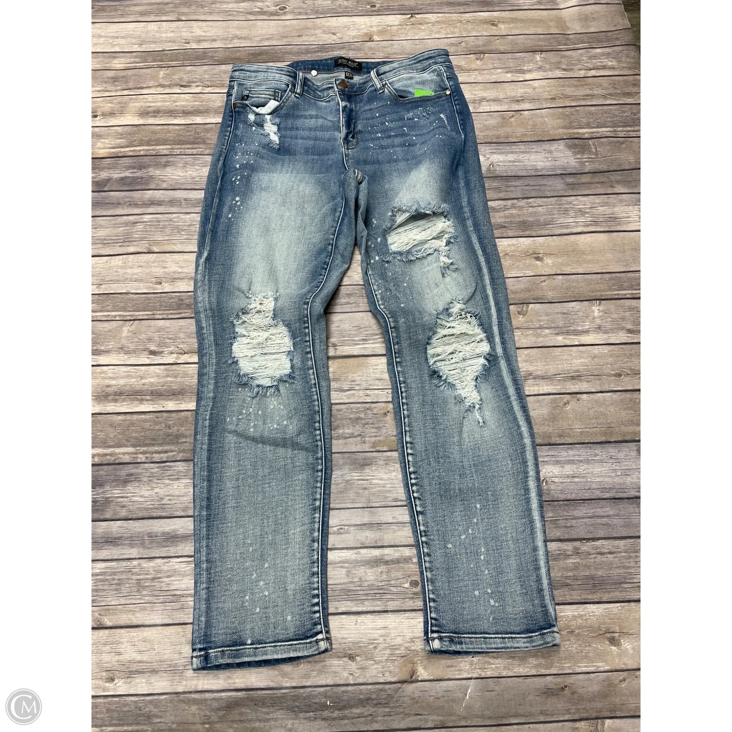 Jeans Skinny By Judy Blue In Blue, Size: 14