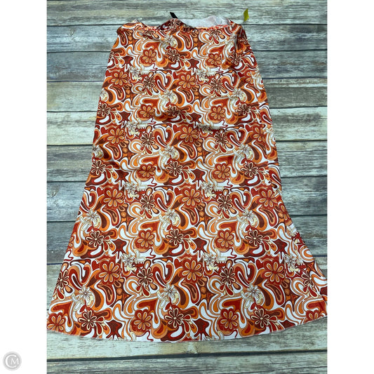 Skirt Maxi By Shein In Orange, Size: Xl