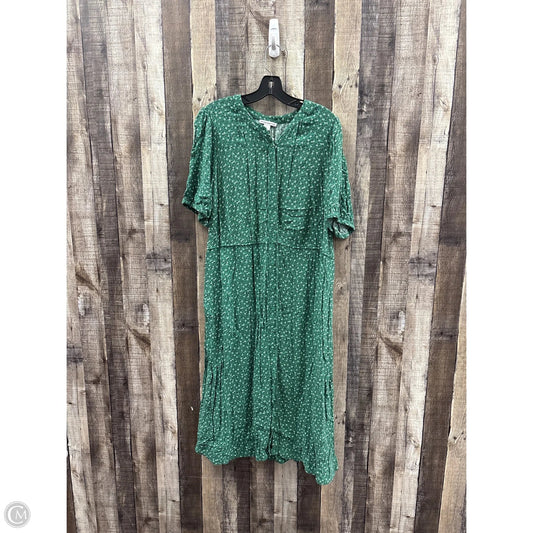 Dress Casual Maxi By Cme In Green, Size: Xl
