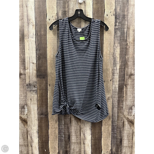 Top Sleeveless By Kaileigh In Grey, Size: Xl
