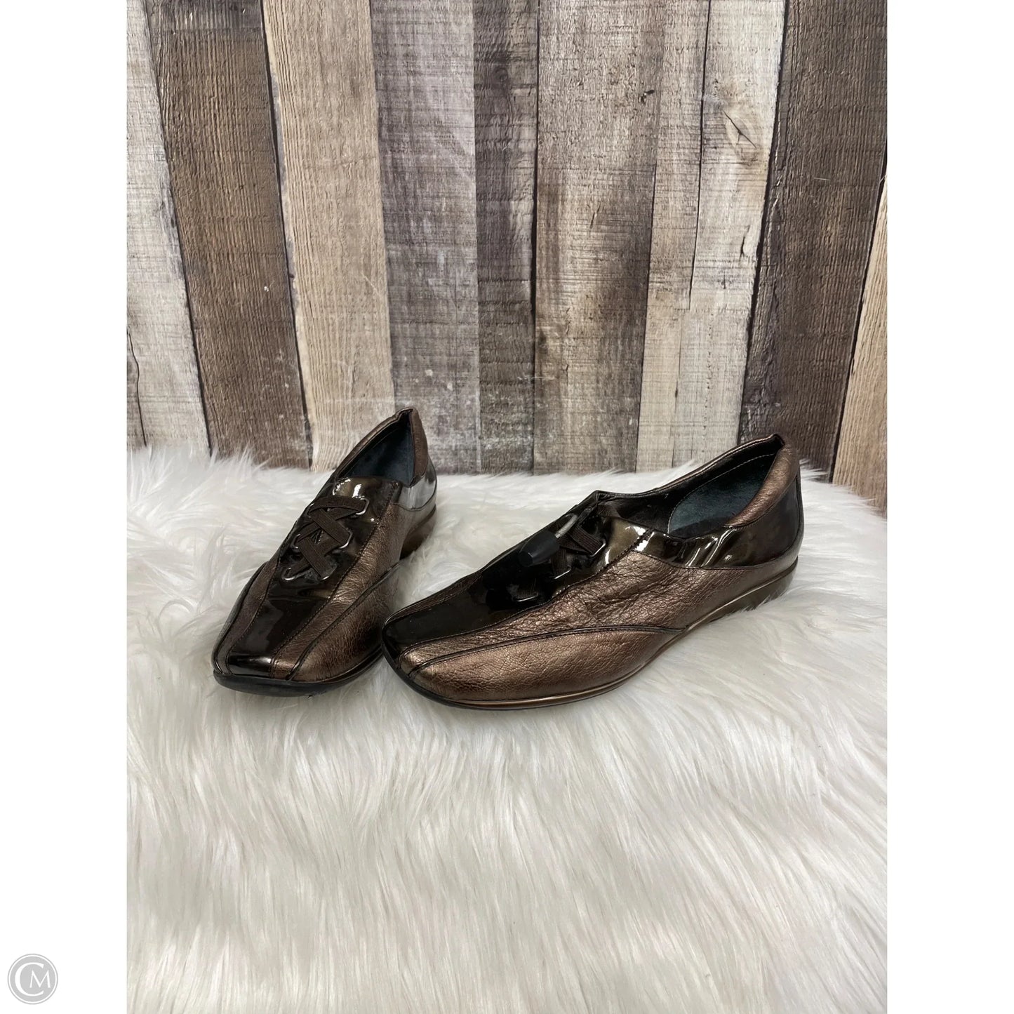 Shoes Flats By Sesto Meucci In Bronze, Size: 8