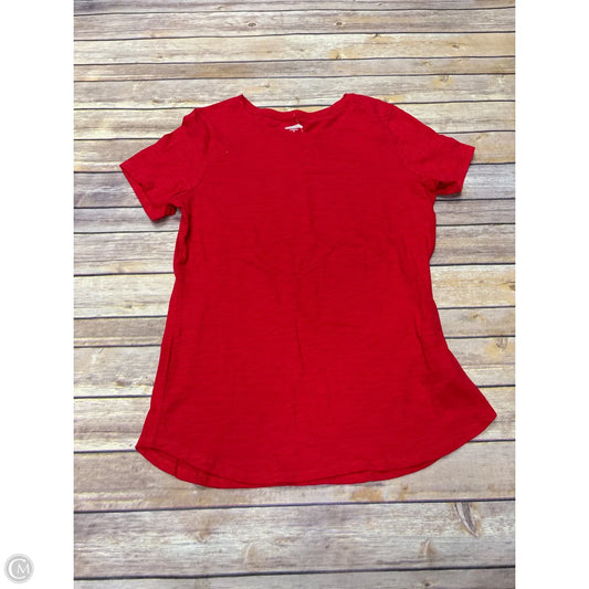 Top Short Sleeve Basic By Old Navy In Red, Size: M