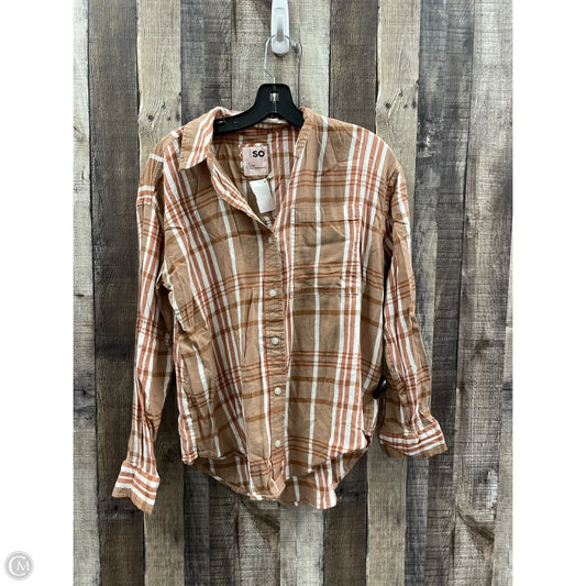 Top Long Sleeve By So In Multi-colored, Size: Xs