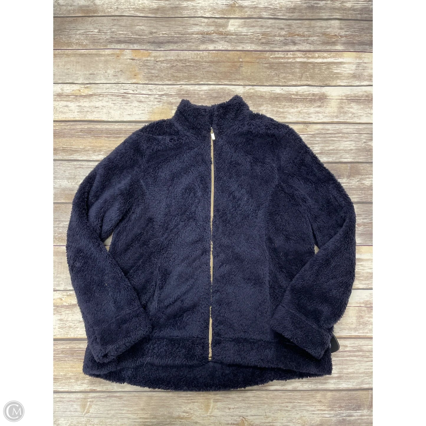 Jacket Fleece By Croft And Barrow In Navy, Size: L