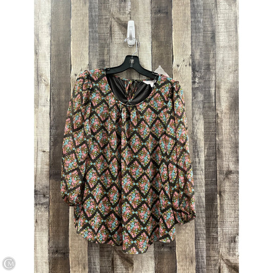 Top Long Sleeve By Lc Lauren Conrad In Multi-colored, Size: M