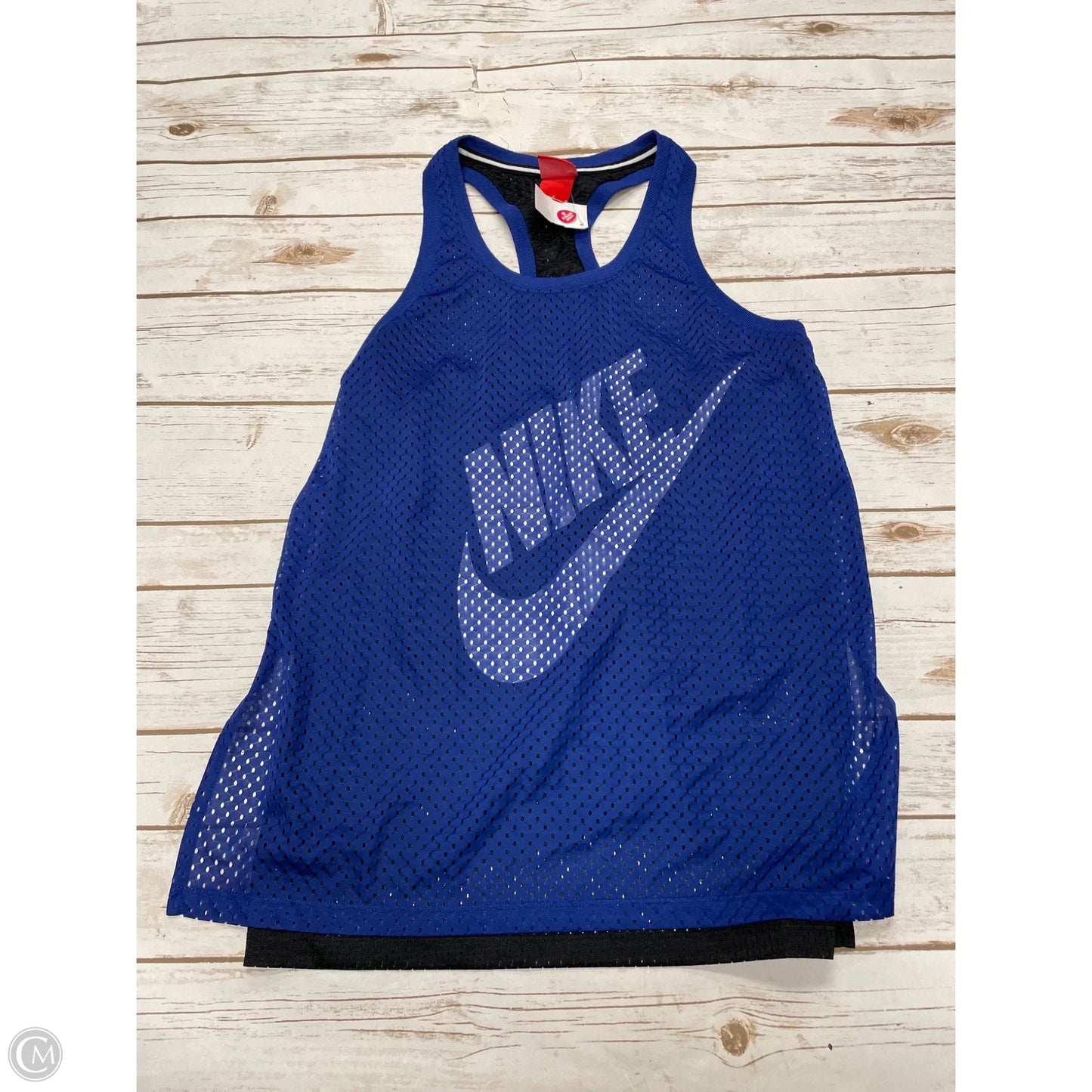 Athletic Tank Top By Nike In Blue, Size: L