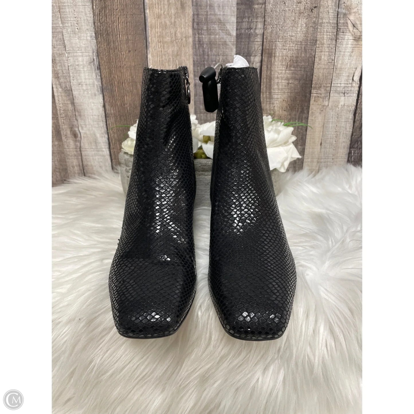 Boots Ankle Heels By Franco Sarto In Black, Size: 8.5