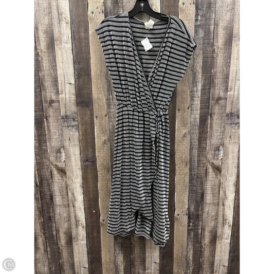 Dress Casual Midi By Caution To The Wind In Black & White, Size: M