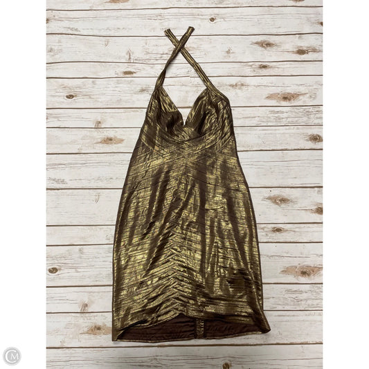 Dress Party Short By Bcbgmaxazria In Bronze, Size: M