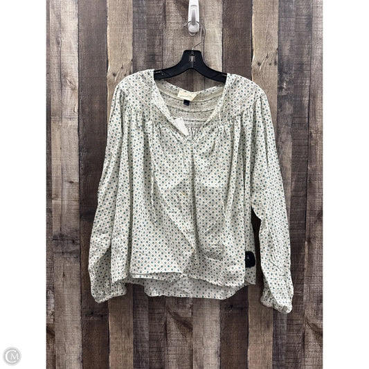 Top Long Sleeve By Universal Thread In Floral Print, Size: M