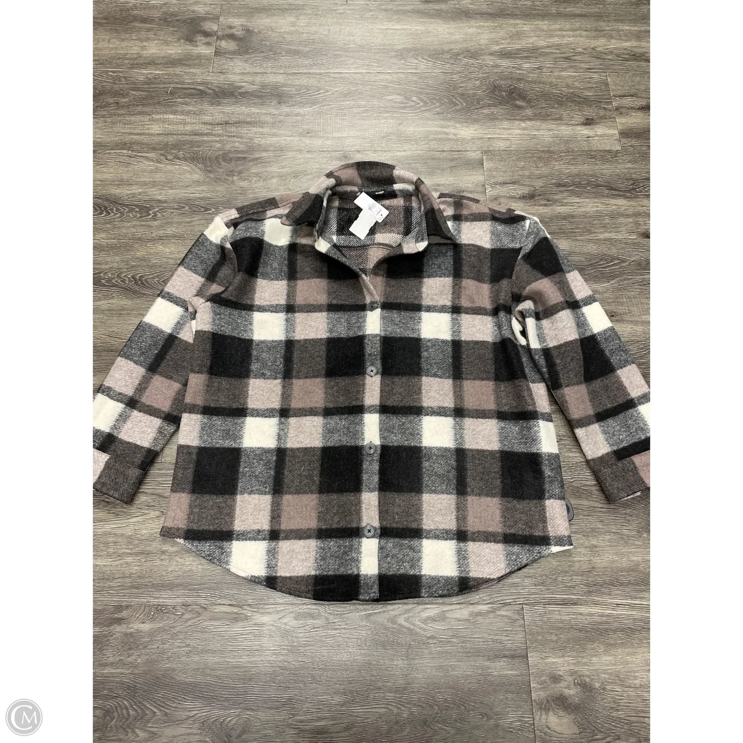 Jacket Shirt By Express In Leopard Print, Size: L