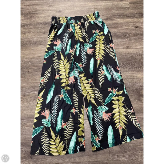 Pants Wide Leg By Cmf In Floral Print, Size: Xxl