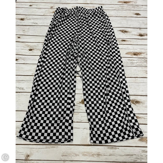 Pants Wide Leg By Cmf In Black & White, Size: Xxl