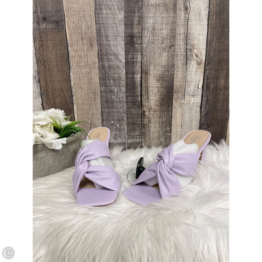 Sandals Heels Block By Charles David In Purple, Size: 7.5
