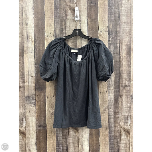 Top Short Sleeve By Universal Thread In Grey, Size: L