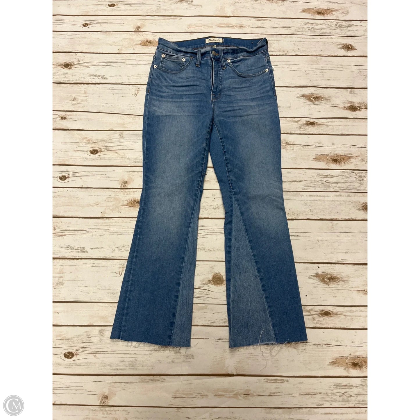 Jeans Boot Cut By Madewell In Blue Denim, Size: 4