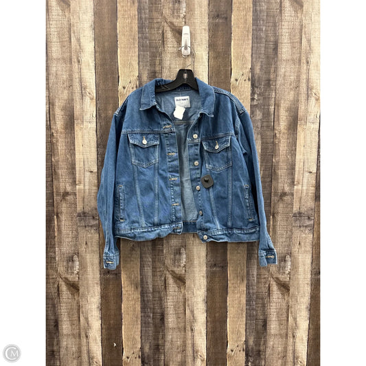 Jacket Denim By Old Navy In Blue Denim, Size: L