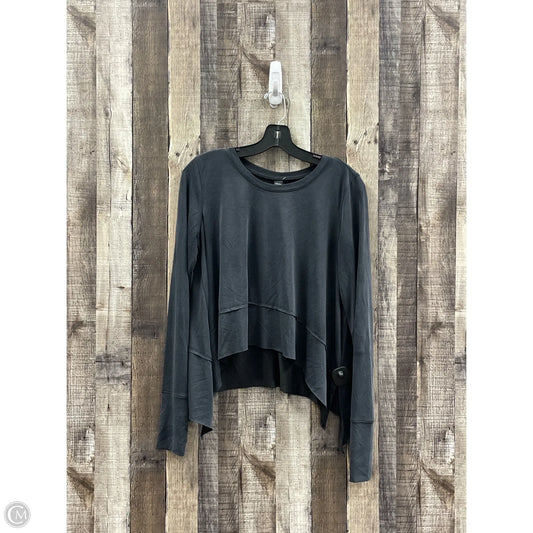 Athletic Top Long Sleeve Crewneck By Cme In Black, Size: S