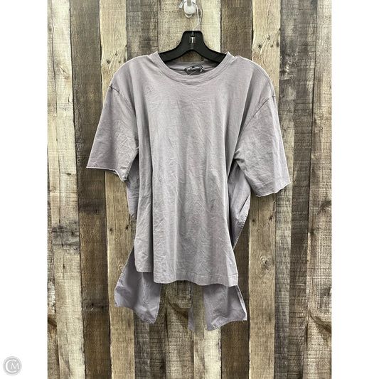 Top Short Sleeve By Zara In Purple, Size: S