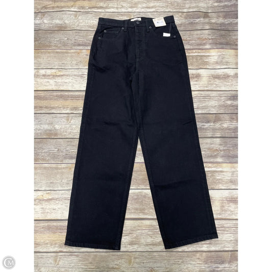 Jeans Straight By Universal Thread In Black Denim, Size: 8