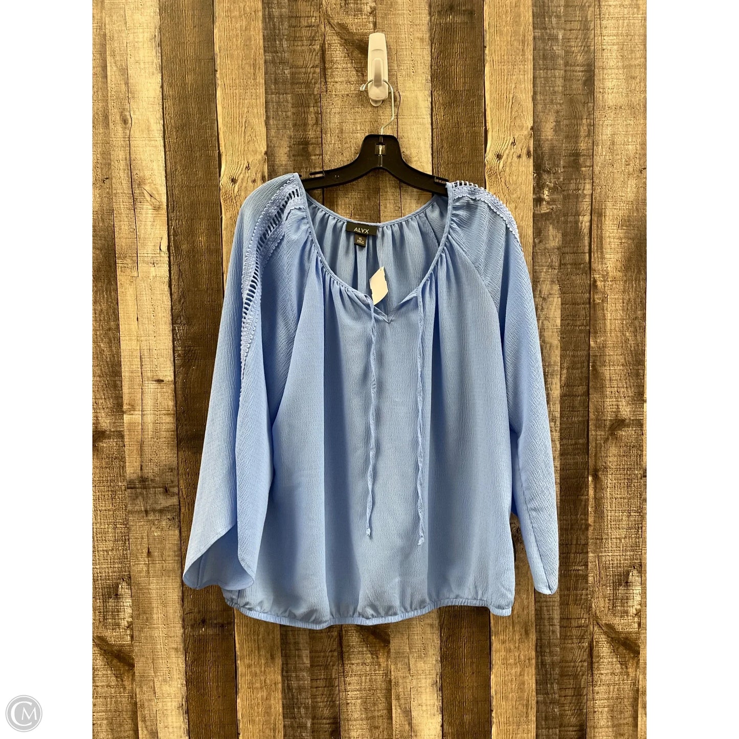 Top Long Sleeve By Alyx In Blue, Size: Xl