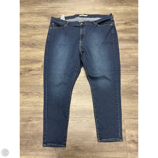 Jeans Skinny By Levis In Blue Denim, Size: 24